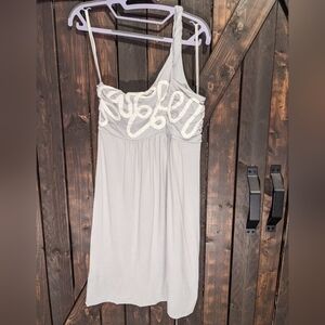 BCBG Maxazria one shoulder knit dress size S